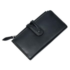   La Scala fekete színű női nagyméretű bőr pénztárca  19 x 10,5 cm