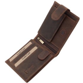   GreenDeed horgász bőr pénztárca ponty mintával 12,3 x 9 cm