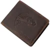GreenDeed horgász bőr pénztárca ponty mintával 12,3 x 9 cm