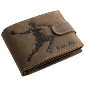   GreenDeed férfi pénztárca kézilabdás mintával 12 × 9,2 cm