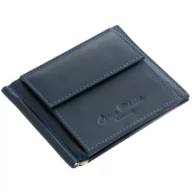 Corvo Bianco sötétkék bőr dollártárca 11 × 9,2 cm