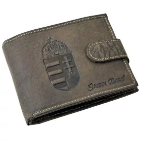 GreenDeed bőr pénztárca címer lenyomattal, RFID