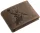 GreenDeed férfi barna bőr pénztárca vízilabdás mintával 12 × 9,2 cm