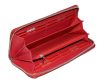  Sylvia Belmonte piros női bőr pénztárca 18,8 × 9,5 cm