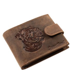   GreenDeed átfogópántos bőr pénztárca rottweiler kutya mintával