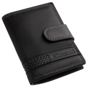 Giultieri fekete kártyatartó, papírpénztartóval