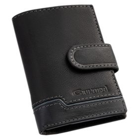 Giultieri fekete kártyatartó, papírpénztartóval