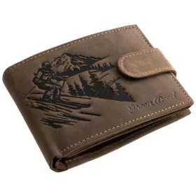 GreenDeed férfi pénztárca sielős mintával 12 × 9,2 cm