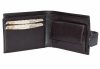 Férfi marhabőr pénztárca fényes marhabőrből 10,5 x 8,5 cm
