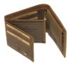 GreenDeed barna bőr pénztárca tacskó lenyomattal 12 × 9 cm