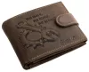 GreenDeed férfi bőr pénztárca csavarkulcs mintával 12 × 9,2 cm