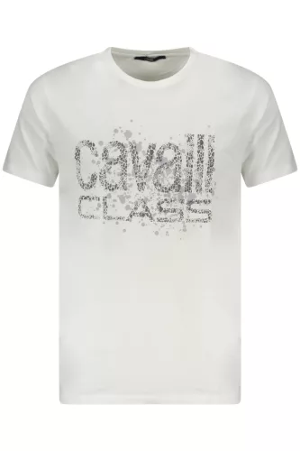 CAVALLI CLASS RÖVID UJJÚ FÉRFI PÓLÓ FEHÉR