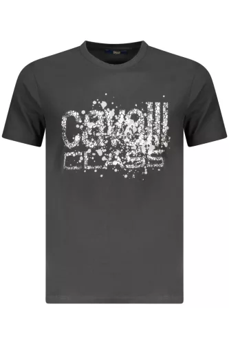 CAVALLI CLASS RÖVID UJJÚ FÉRFI PÓLÓ FEKETE