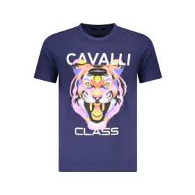 CAVALLI CLASS RÖVID UJJÚ PÓLÓ FÉRFI KÉK XL