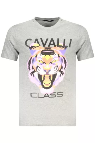 CAVALLI CLASS RÖVID UJJÚ PÓLÓ FÉRFI SZÜRKE L