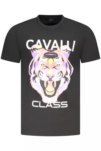 CAVALLI CLASS RÖVID UJJÚ PÓLÓ FÉRFI FEKETE