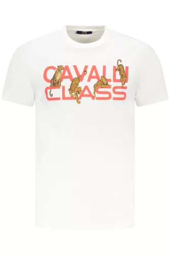 CAVALLI CLASS RÖVID UJJÚ PÓLÓ FÉRFI FEHÉR