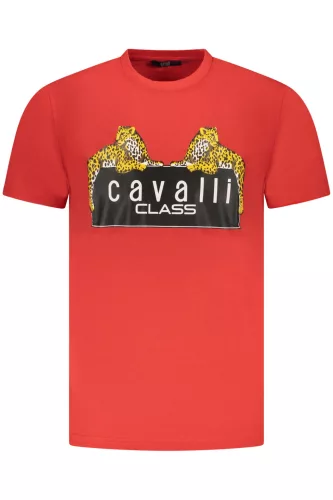 CAVALLI CLASS RÖVID UJJÚ PÓLÓ FÉRFI PIROS