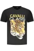 CAVALLI CLASS RÖVID UJJÚ FÉRFI PÓLÓ FEKETE