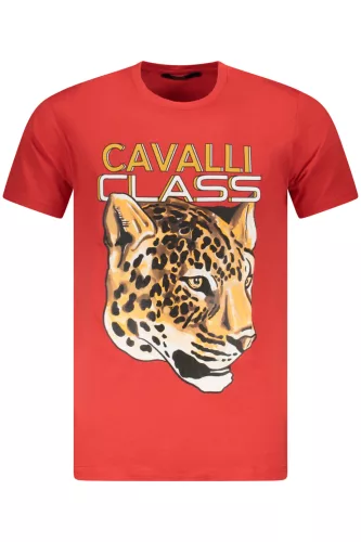 CAVALLI CLASS RÖVID UJJÚ PÓLÓ FÉRFI PIROS