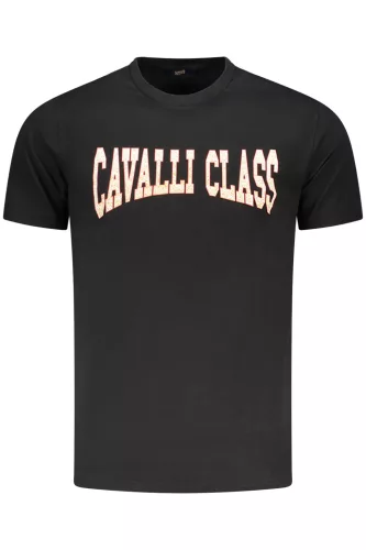 CAVALLI CLASS RÖVID UJJÚ PÓLÓ FÉRFI FEKETE