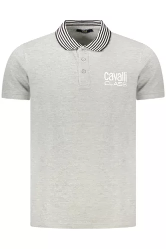 CAVALLI CLASS RÖVID UJJÚ FÉRFI PÓLÓ SZÜRKE XL