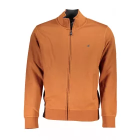 US Grand Polo férfi barna cipzáros pulóver 2XL