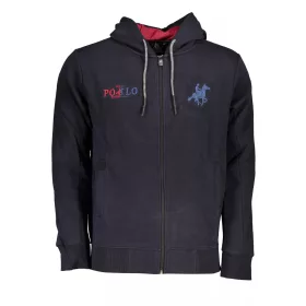   US Grand Polo férfi kék cipzáros felső, pulóver, pulcsi 2XL