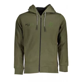 US Grand Polo férfi zöld cipzáros pulóver, pulcsi 2XL