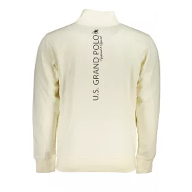 US Grand Polo férfi fehér cipzáros pulóver 2XL
