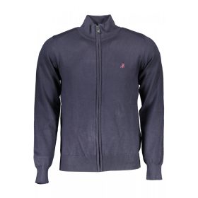   US Grand Polo férfi kék cipzáros első, pulóver, pulcsi M