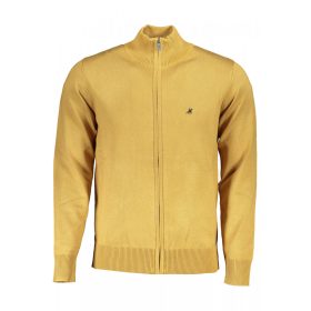   US Grand Polo férfi sárga cipzáros pulóver, hosszú ujjú felső 2XL