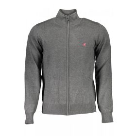   US Grand Polo férfi szürke cipzáros, hosszú ujjú felső, pulóver 2XL