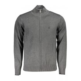   US Grand Polo férfi szürke cipzáros, hosszú ujjú felső XL