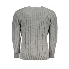   US Grand Polo férfi szürke pulóver, hosszú ujjú felső XL