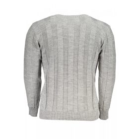   US Grand Polo férfi szürke pulóver, hosszú ujjú felső XL