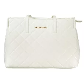 Valentino női, fehér steppelt válltáska 40 x 28 x 16 cm