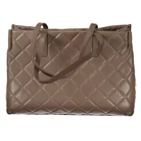 Valentino női, taupe steppelt válltáska 40 x 28 x 16 cm