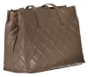 Valentino női, taupe steppelt válltáska 40 x 28 x 16 cm