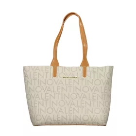   Valentino Bags bézs-konyakbarna női válltáska, shopper 35 x 27 x 12 cm