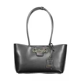 Guess Jeans Janie fekete női válltáska 36 x 24 x 10 cm