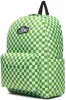 Vans Old Skool Grom Check zöld-kockás hátizsák, 15" laptoptartóval 41 × 28 cm