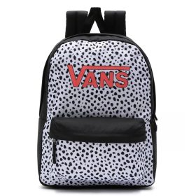   Vans GR Girls Realm Dalmatian Black-White hátizsák, laptop tartóval 39 × 28 cm