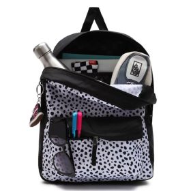   Vans GR Girls Realm Dalmatian Black-White hátizsák, laptop tartóval 39 × 28 cm