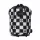 Vans  Hydro Crossbody Peace Check Black/White oldaltáska, 14 × 18 cm