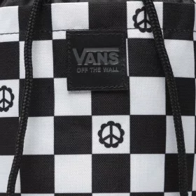   Vans  Hydro Crossbody Peace Check Black/White oldaltáska, 14 × 18 cm