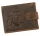 Wild átkapcsos, férfi barna bőr pénztárca traktor lenyomattal 12,8×9,5 cm