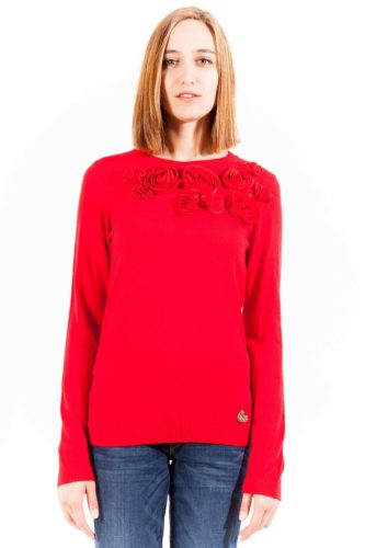 LOVE MOSCHINO VÖRÖS NŐI PULÓVER 44