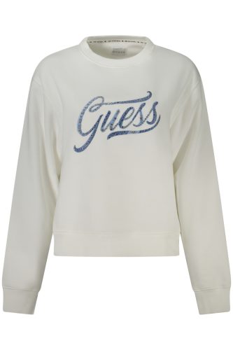 Guess Jeans női fehér strasszos pulóver