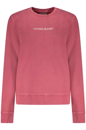 Guess jeans női piros cipzáras pulóver